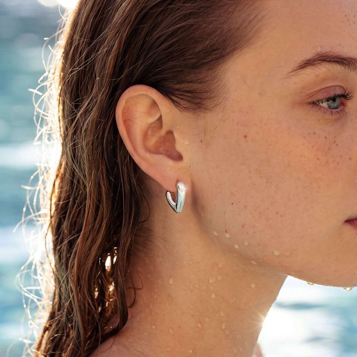Pendientes Corazón Curvado