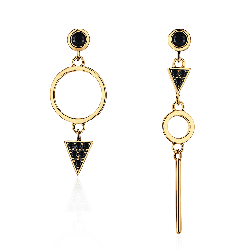 Pendientes Espinela Negra - LePetiteMarie