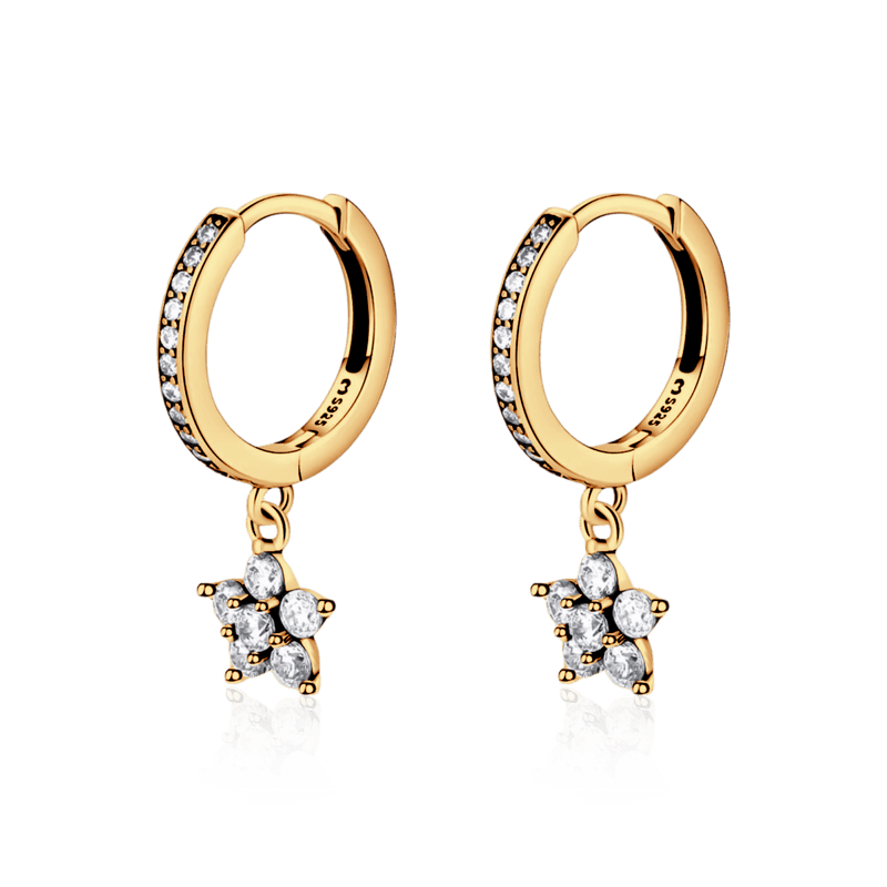 Pendientes Florecita Brillante - LePetiteMarie