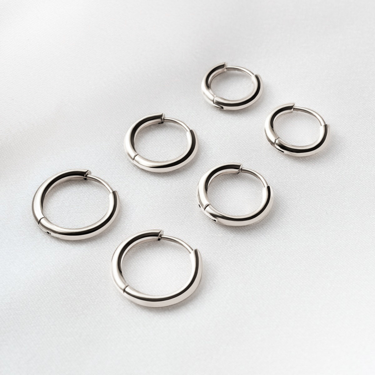 Pendientes Glorietas Acero - LePetiteMarie