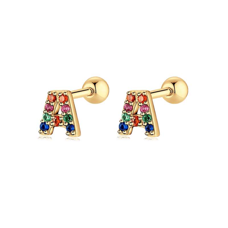 Pendientes Letritas Color - LePetiteMarie