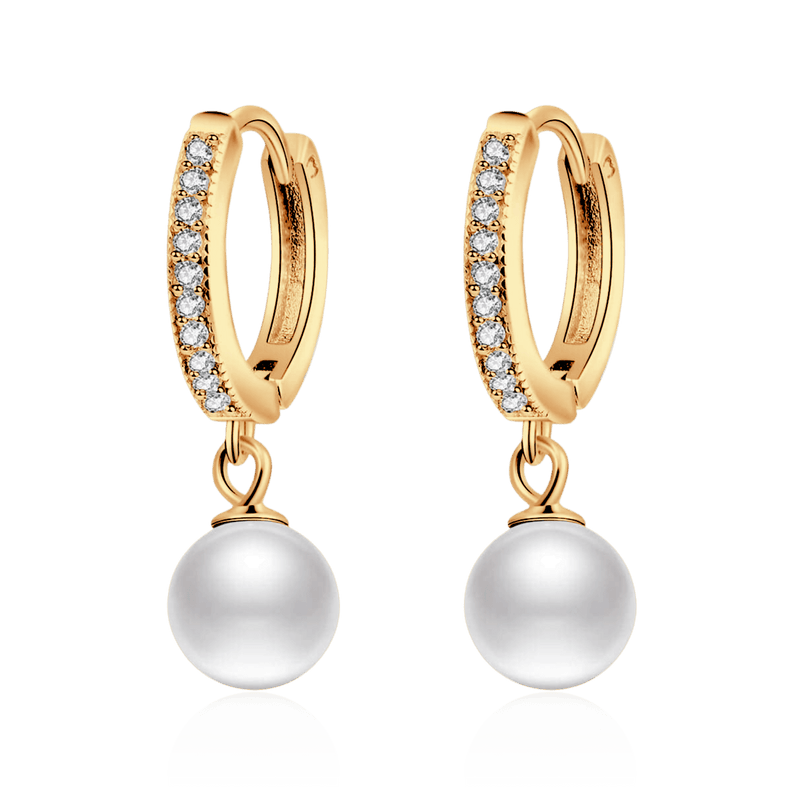 Pendientes Perla y Brillantes - LePetiteMarie