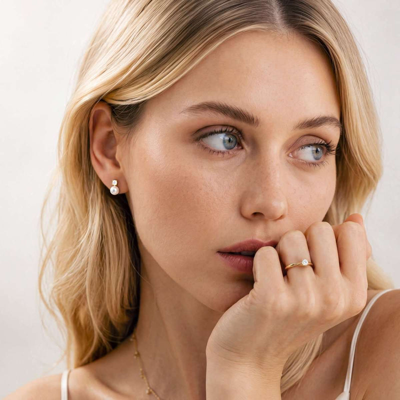 Pendientes Perlas Circonitas
