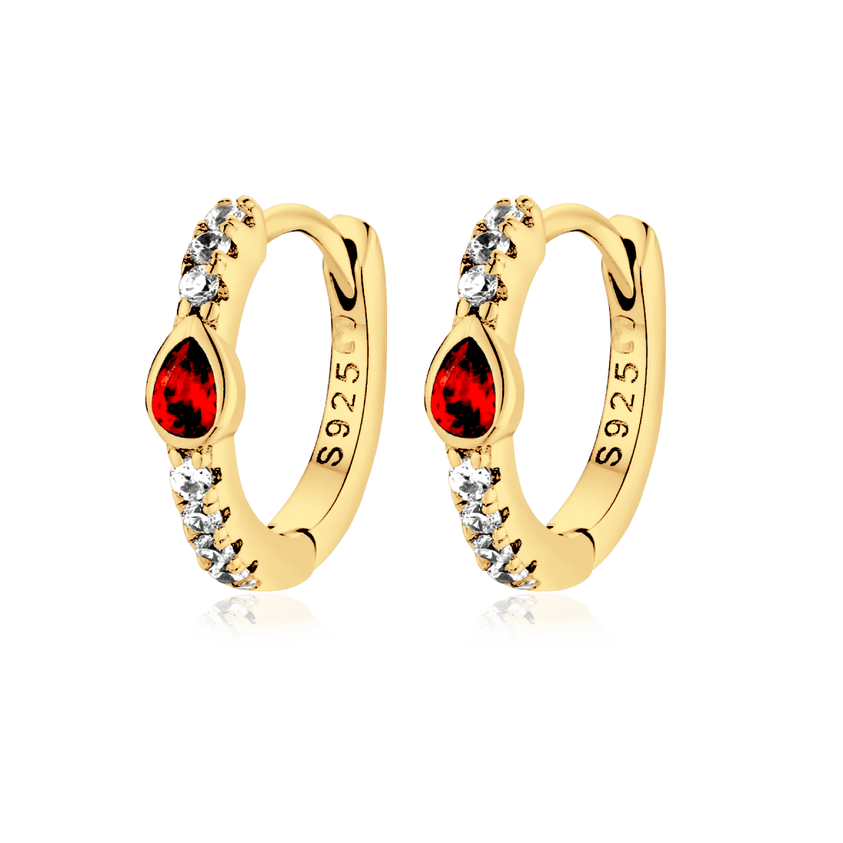 Pendientes Ruby Red - LePetiteMarie