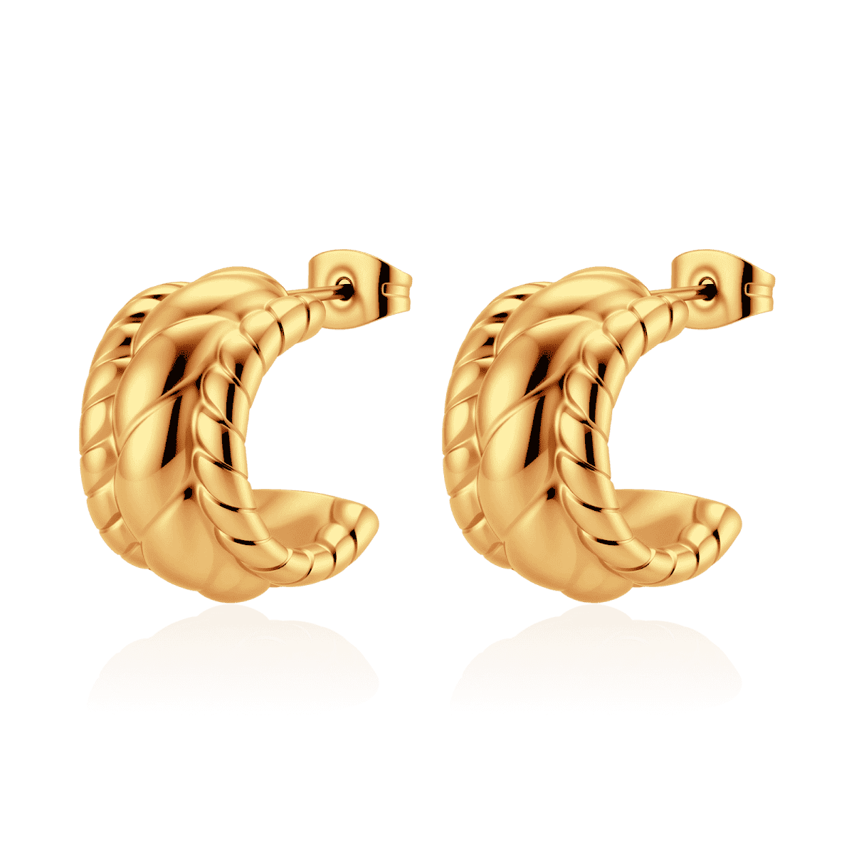Pendientes Semiaro Labrado - LePetiteMarie