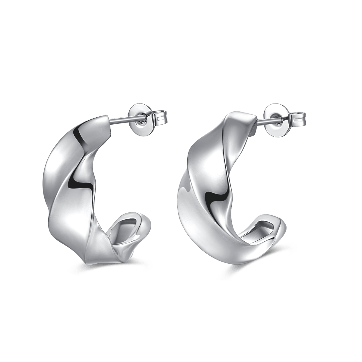 Pendientes Semiaro Ondulación - LePetiteMarie