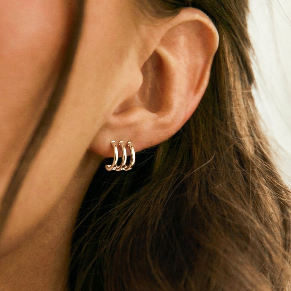Pendientes Semiaro Triple Arcos - LePetiteMarie