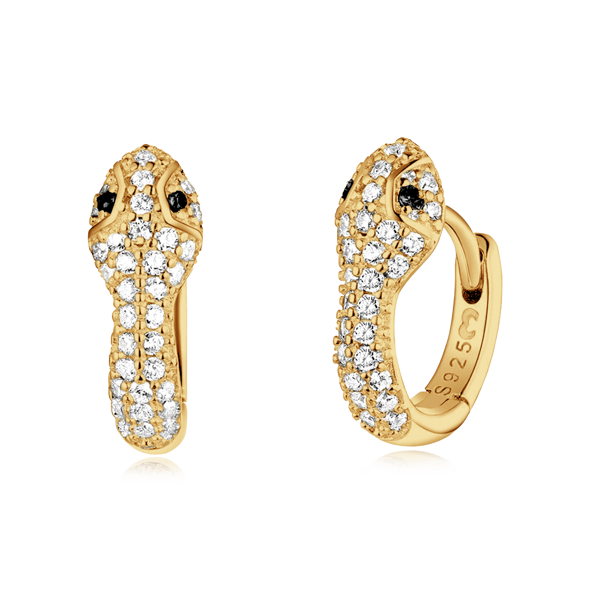Pendientes Silver Snake - LePetiteMarie