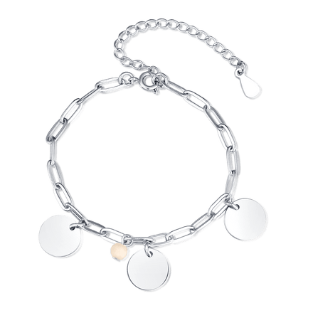 Pulseira Aliança - Personalizada en acabado Prata / 3 Nombres