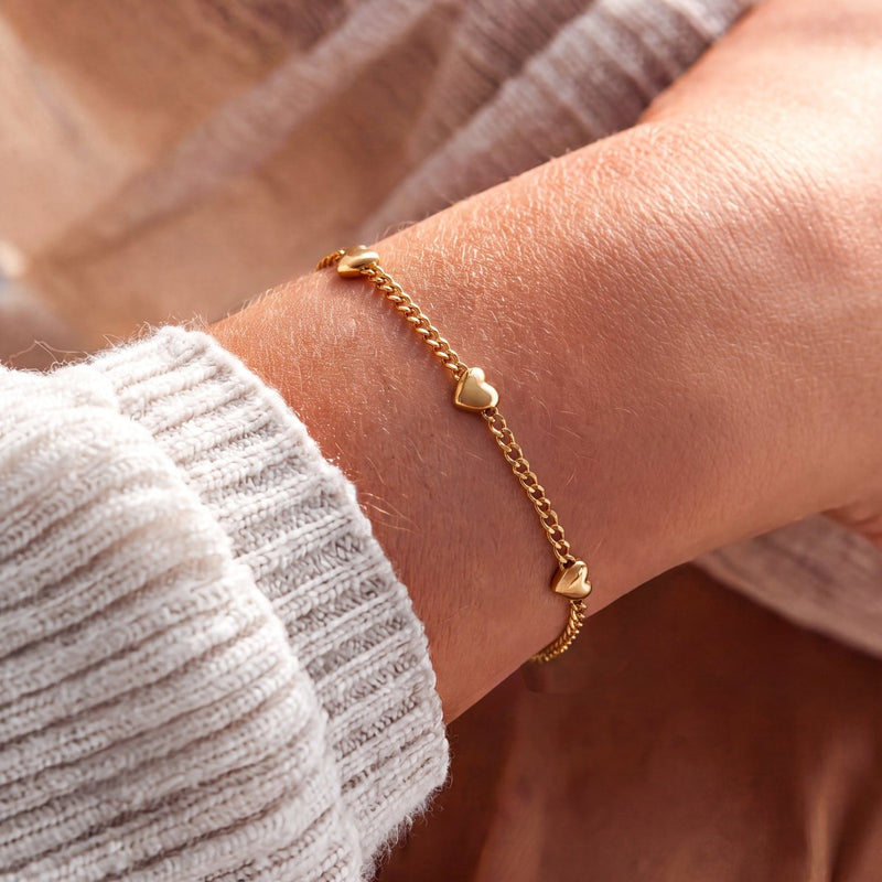 Pulsera Corazones de Amor
