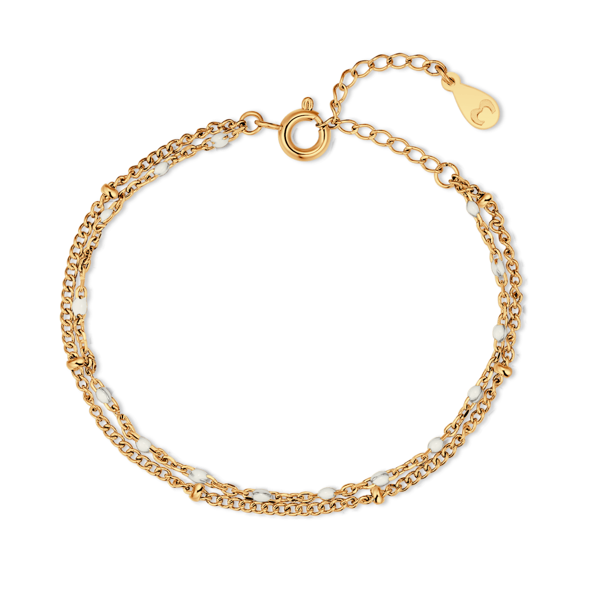 Pulsera Cuentas Blancas - LePetiteMarie