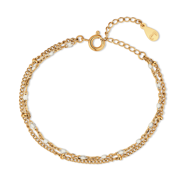 Pulsera Cuentas Blancas - LePetiteMarie