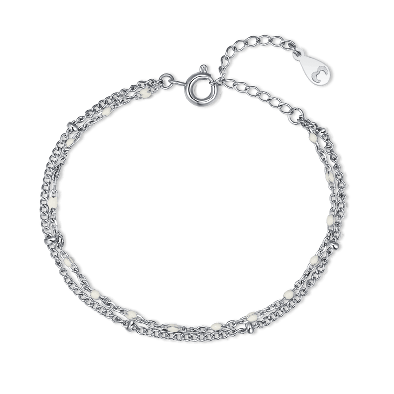 Pulsera Cuentas Blancas - LePetiteMarie