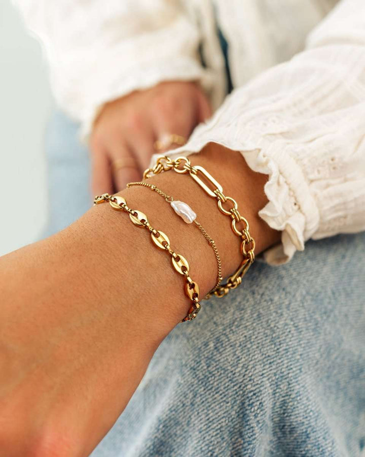Pulseira Elos Alternados