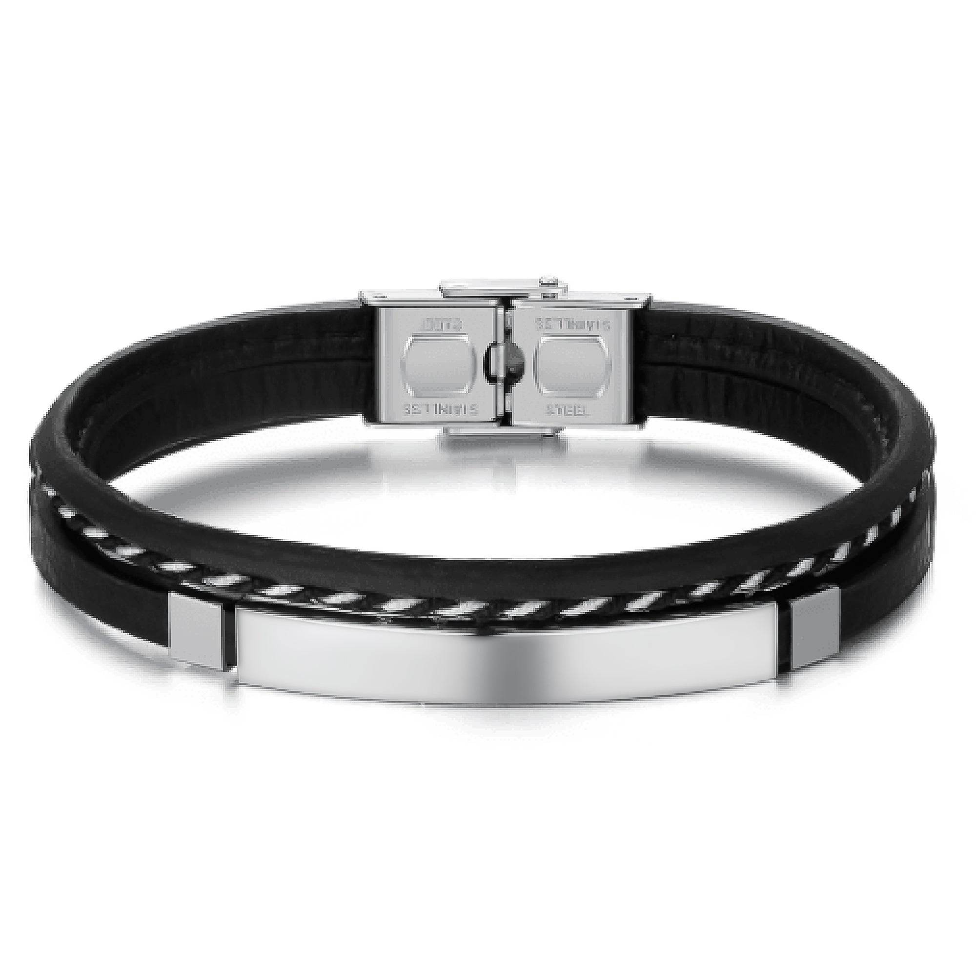 Pulsera Hombre BRAVE Lord ~ Texto Personalizable - LePetiteMarie