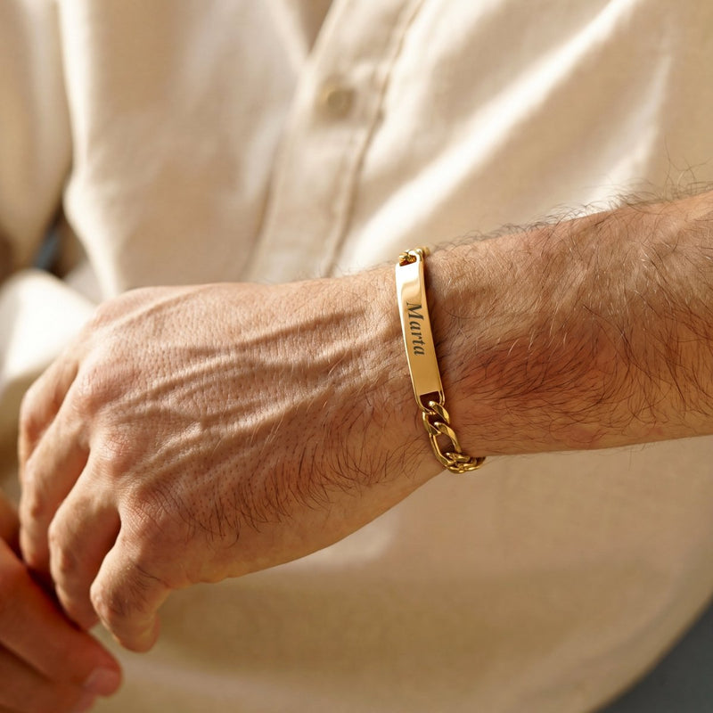 Pulsera No Me Olvides - Hombre ~ Personalizado