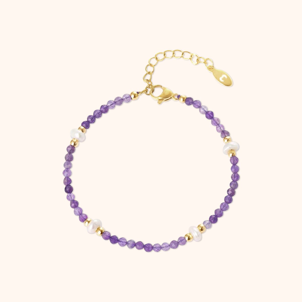 Pulsera Perla Amatista - LePetiteMarie