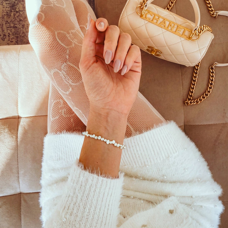 Pulsera Perlas Moldeadas