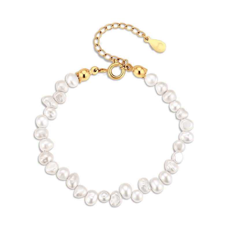 Pulsera Perlas Moldeadas