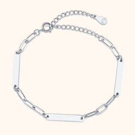 Pulsera Uniones - Personalizado en acabado Plata / 3 Nombres