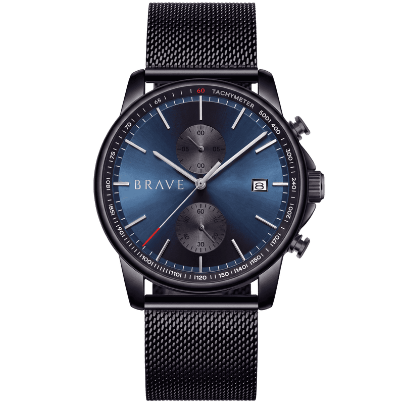 Reloj BRAVE ~ Atlantis Black-Dark Blue