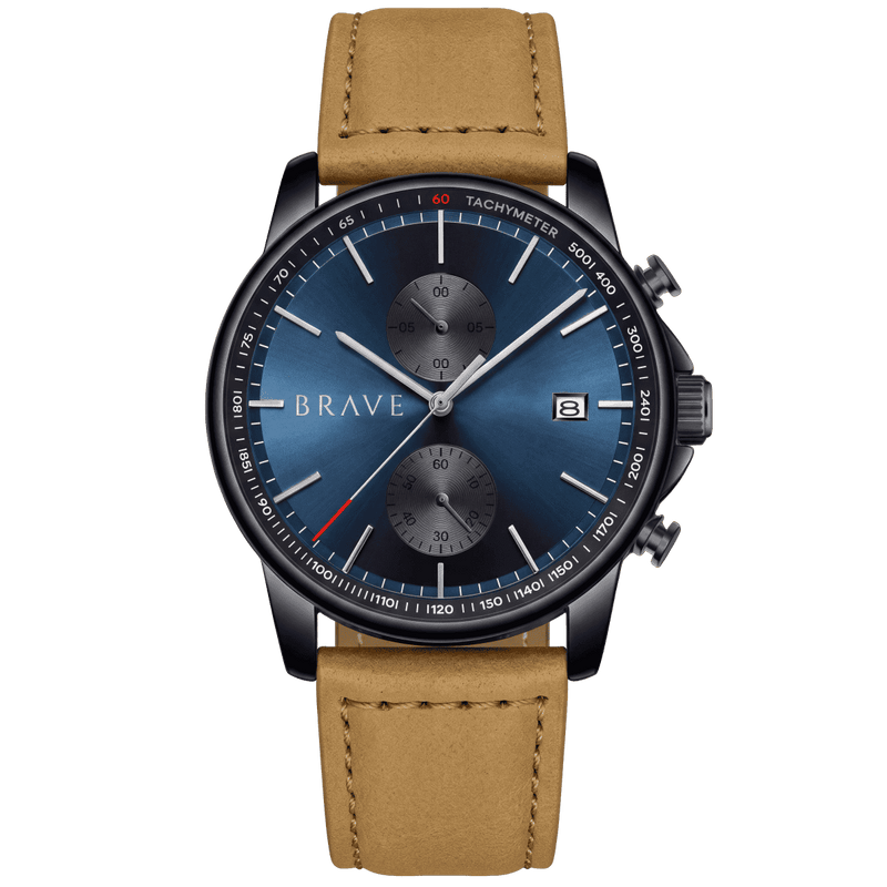 Reloj BRAVE ~ Atlantis Black-Dark Blue
