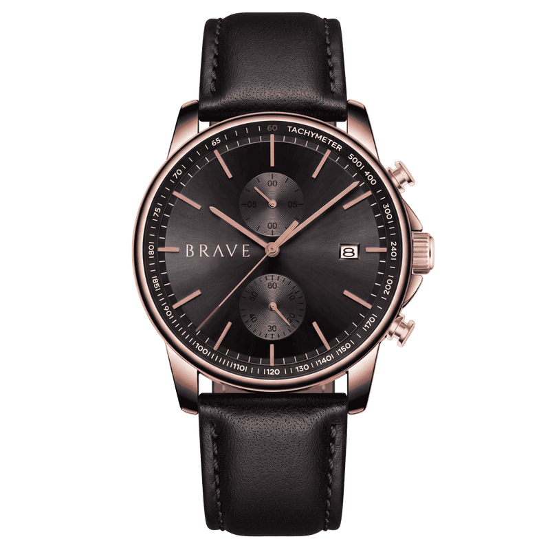 Reloj BRAVE ~ Atlantis Rose Gold-Black