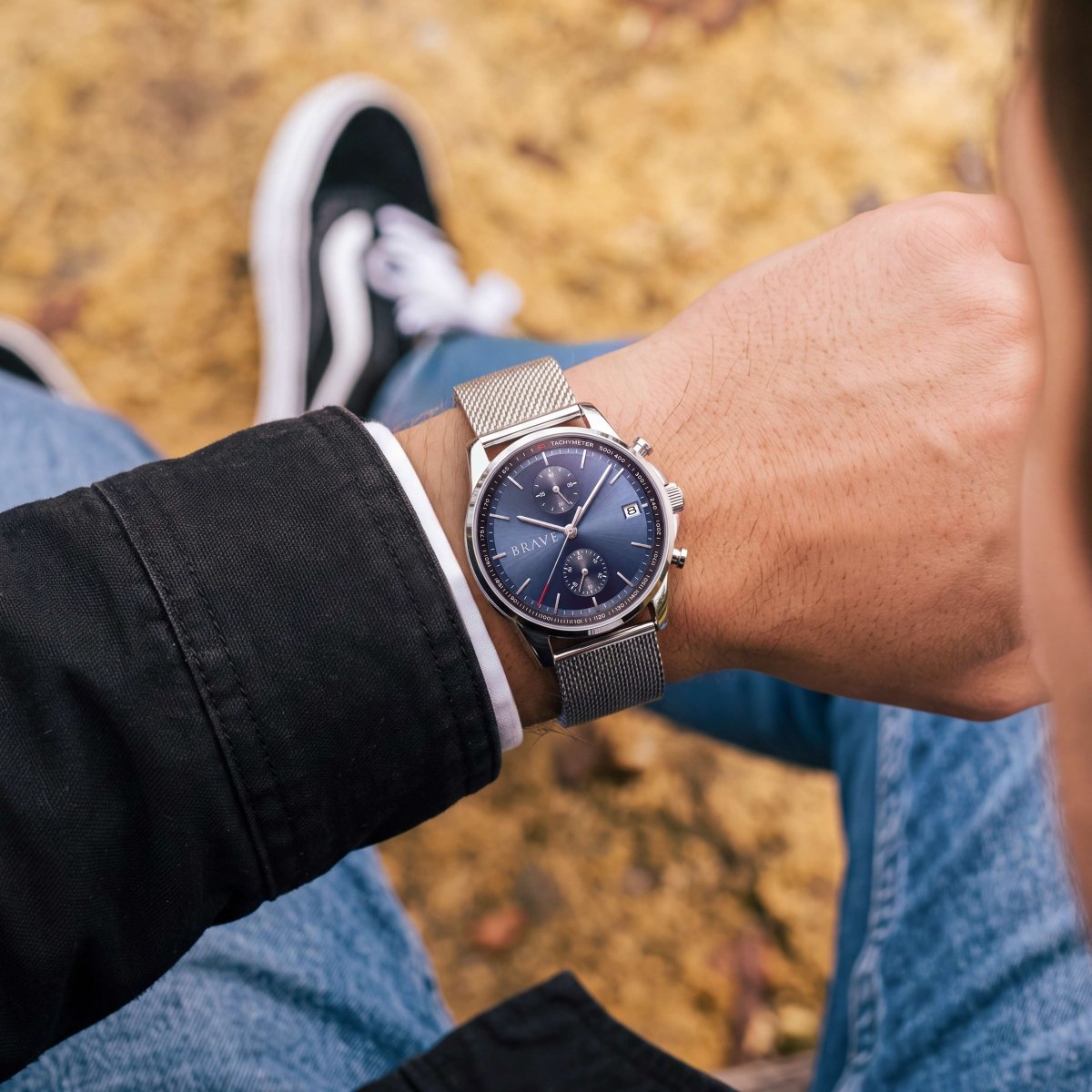 Reloj BRAVE ~ Atlantis Silver-Dark Blue - LePetiteMarie