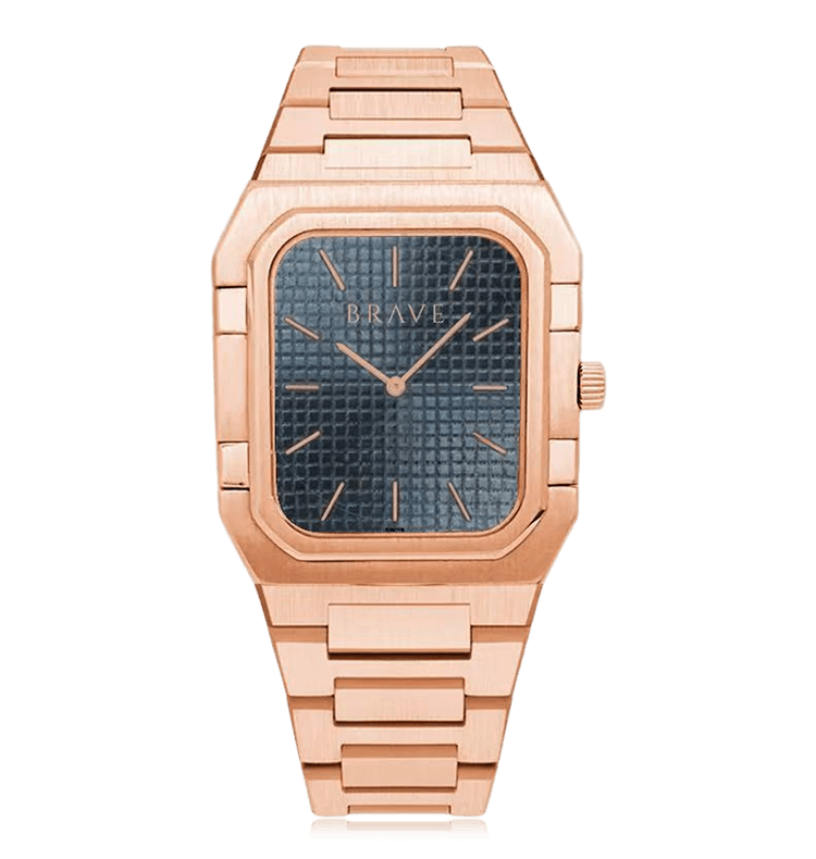 Reloj BRAVE ~ Brando Rose Gold - Blue - LePetiteMarie