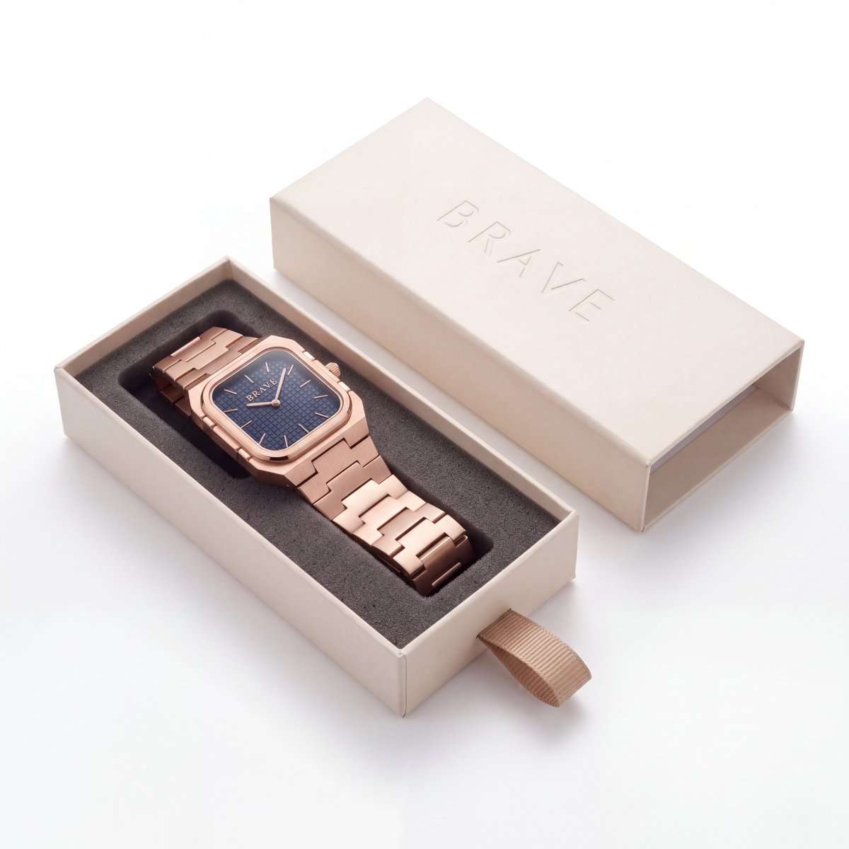 Reloj BRAVE ~ Brando Rose Gold-Blue - LePetiteMarie