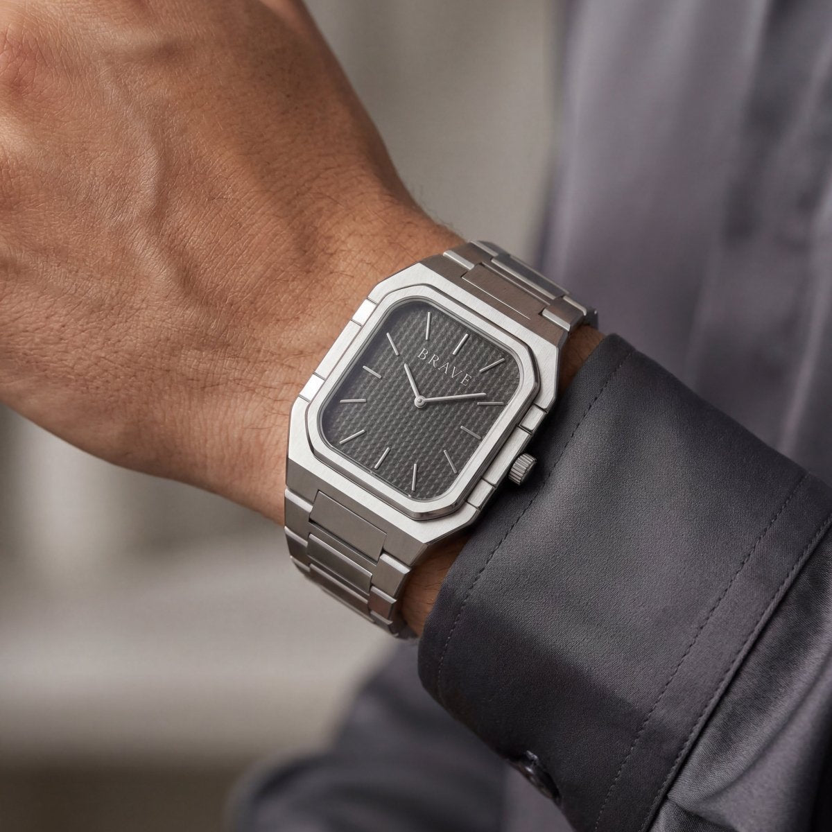 Reloj BRAVE ~ Brando Silver - Black - LePetiteMarie