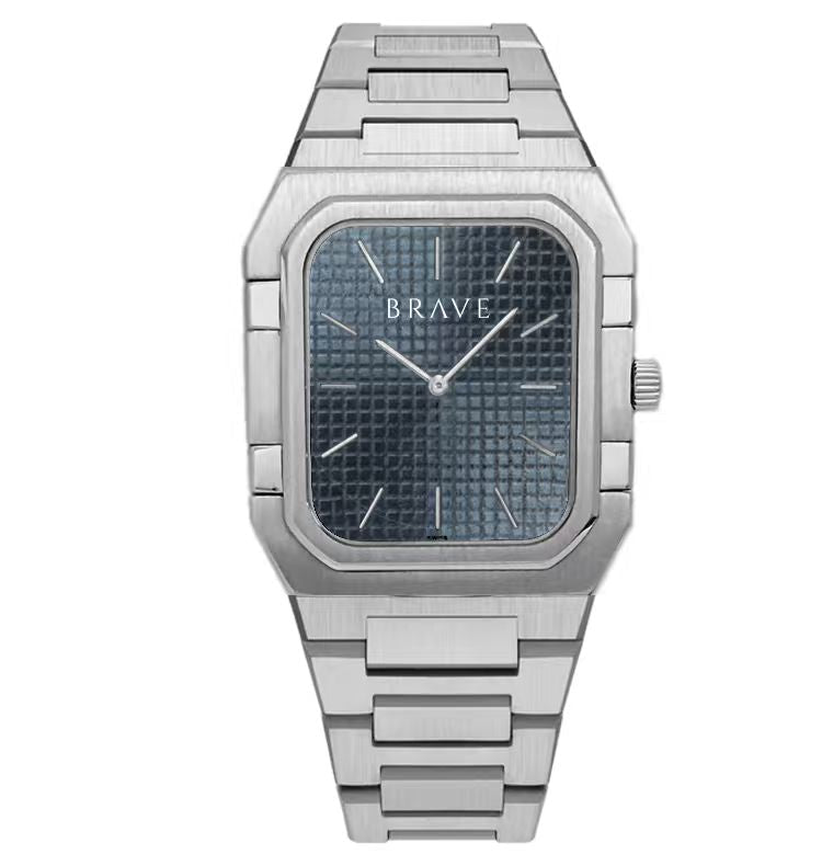 Reloj BRAVE ~ Brando Silver - Navy - LePetiteMarie