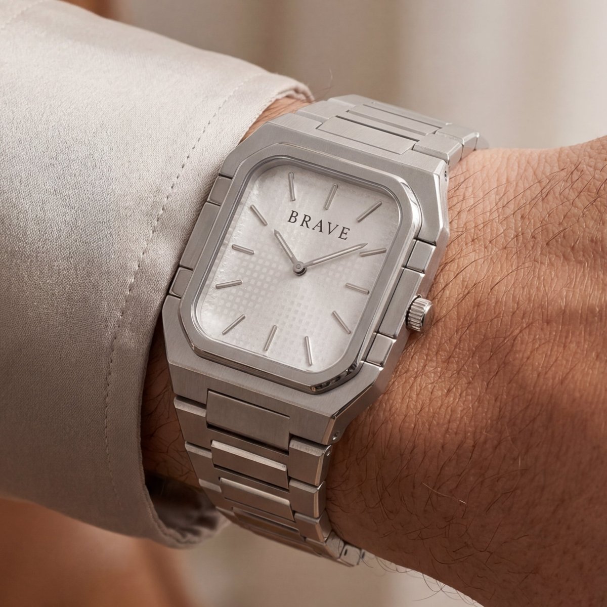 Reloj BRAVE ~ Brando Silver - White - LePetiteMarie