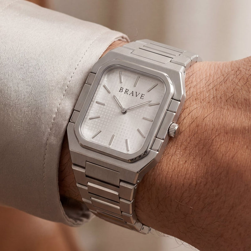 Reloj BRAVE ~ Brando Silver - White - LePetiteMarie