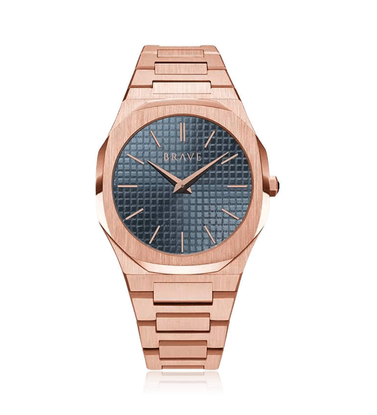 Reloj BRAVE ~ Empire Rose Gold - Blue - LePetiteMarie