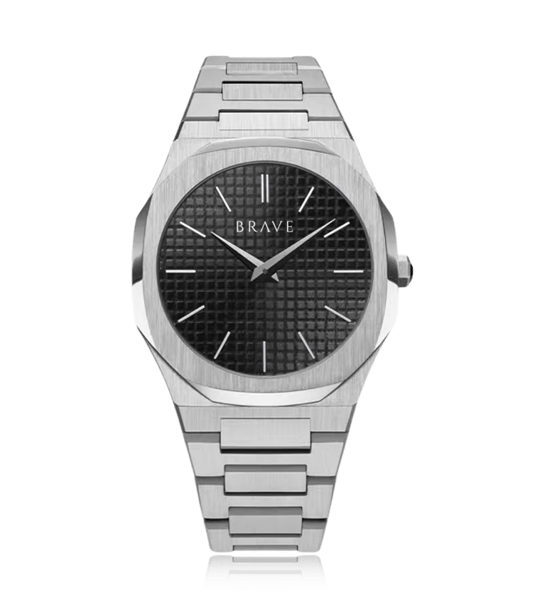 Reloj BRAVE ~ Empire Silver - Black - LePetiteMarie