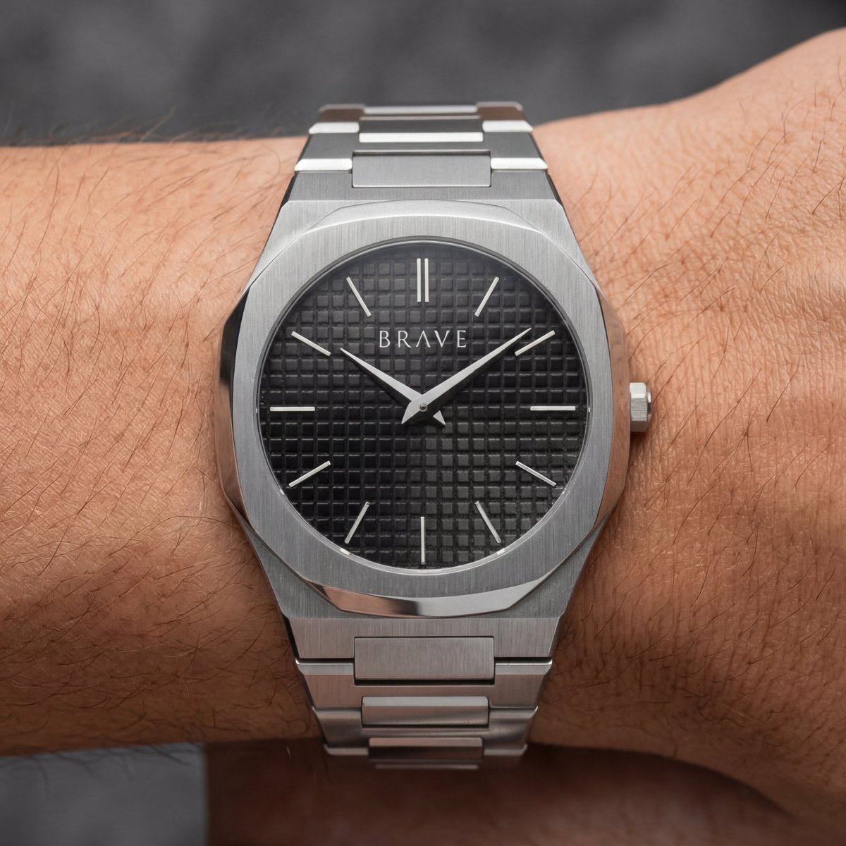 Reloj BRAVE ~ Empire Silver - Black - LePetiteMarie