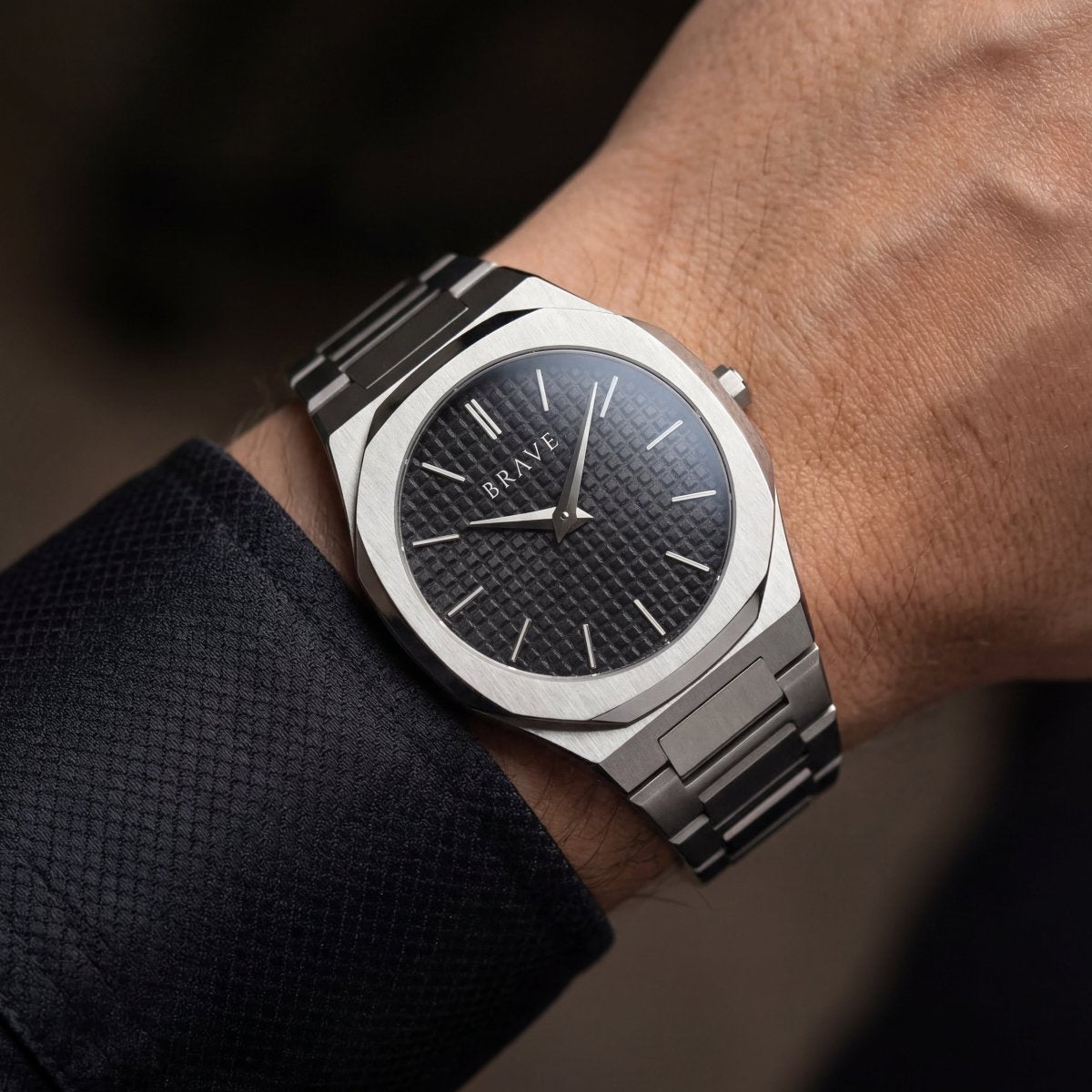 Reloj BRAVE ~ Empire Silver - Black - LePetiteMarie