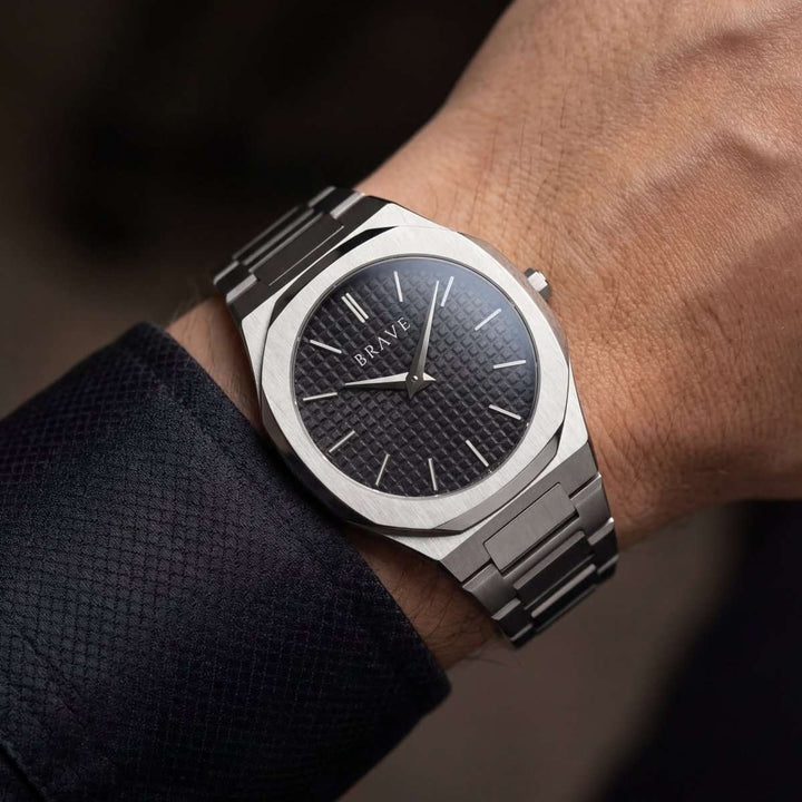 Reloj BRAVE ~ Empire Silver-Black