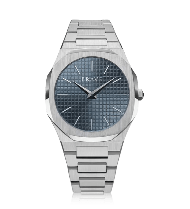 Reloj BRAVE ~ Empire Silver - Navy - LePetiteMarie