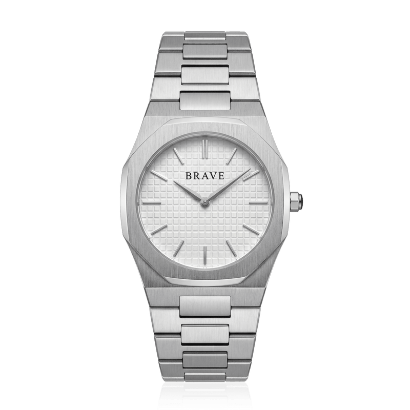 Reloj BRAVE ~ Empire Silver - White - LePetiteMarie