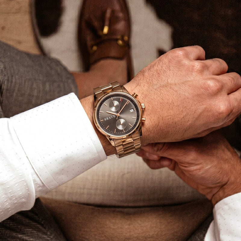 Reloj BRAVE ~ Monarca Rose Gold - Black - LePetiteMarie