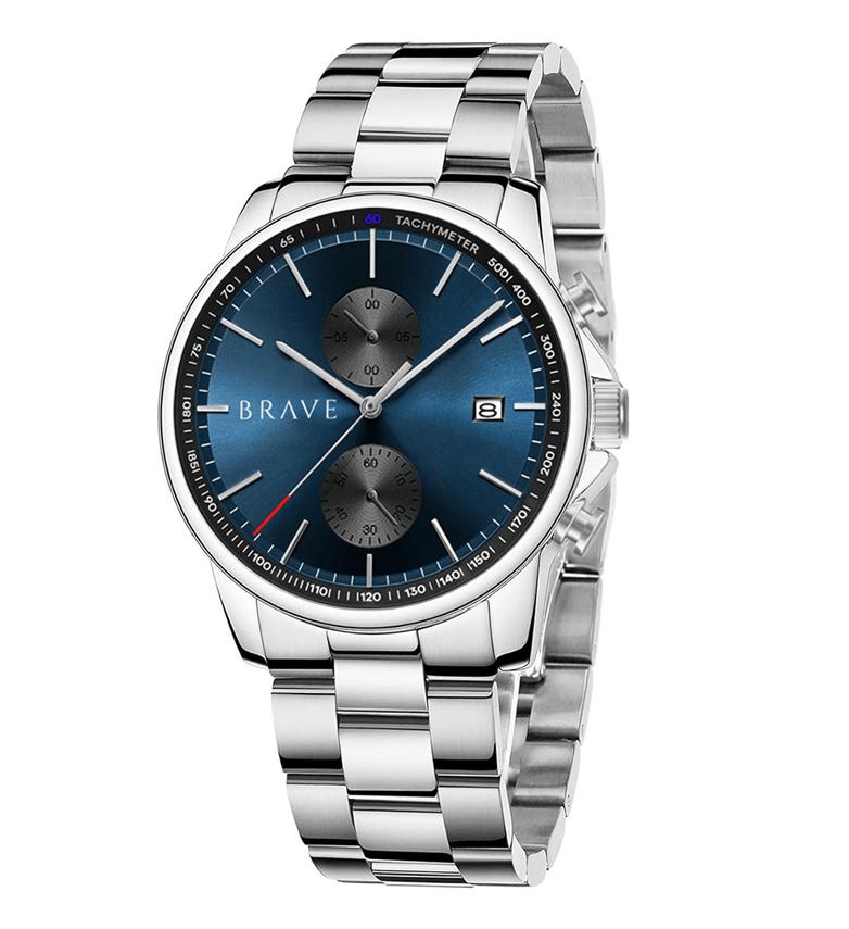 Reloj BRAVE ~ Monarca Silver - Dark Blue - LePetiteMarie