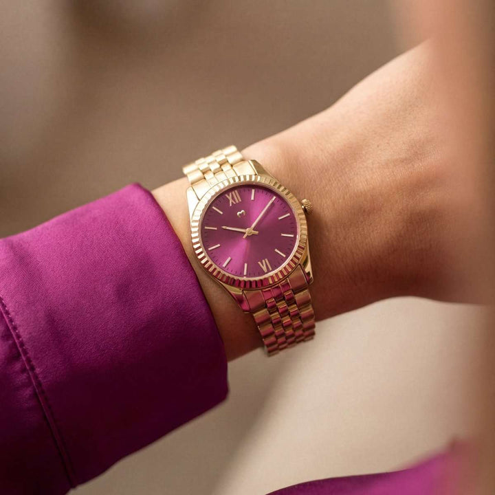 Reloj ~ Century Gold-Garnet
