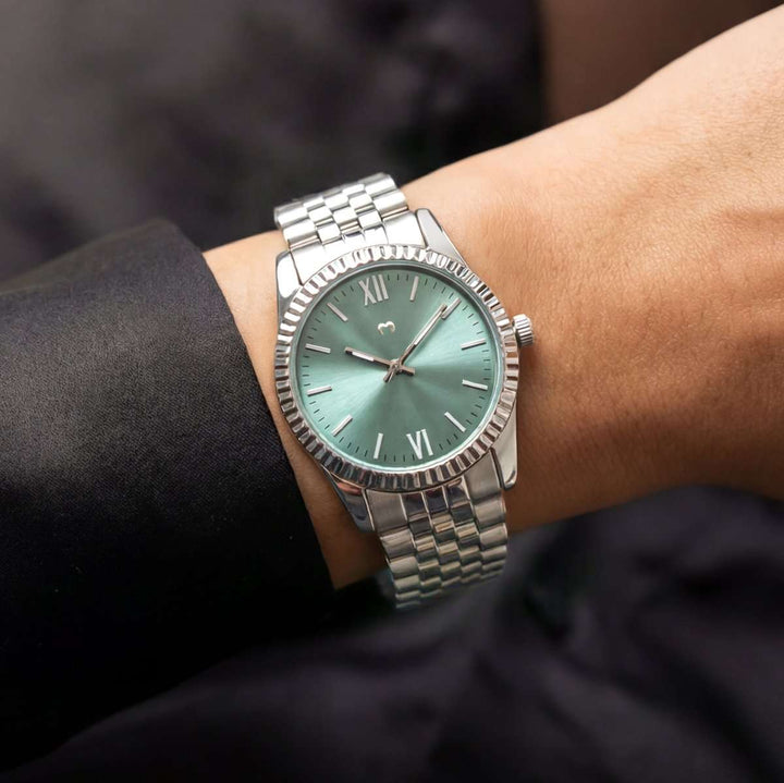 Relógio ~ Century Silver-Soft Green