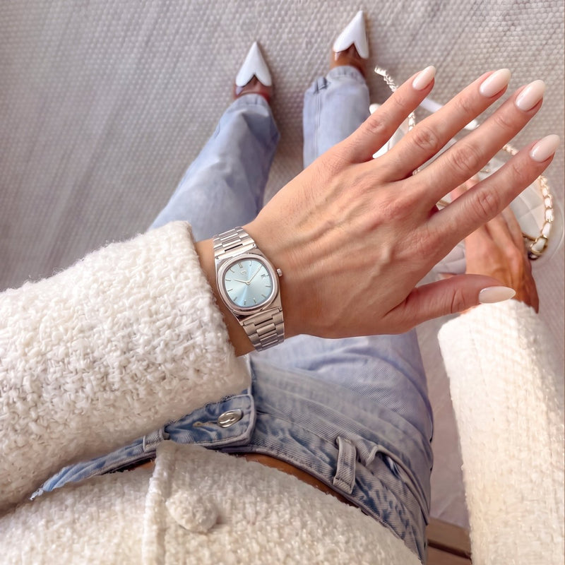 Reloj Dainty ~ Silver-Blue