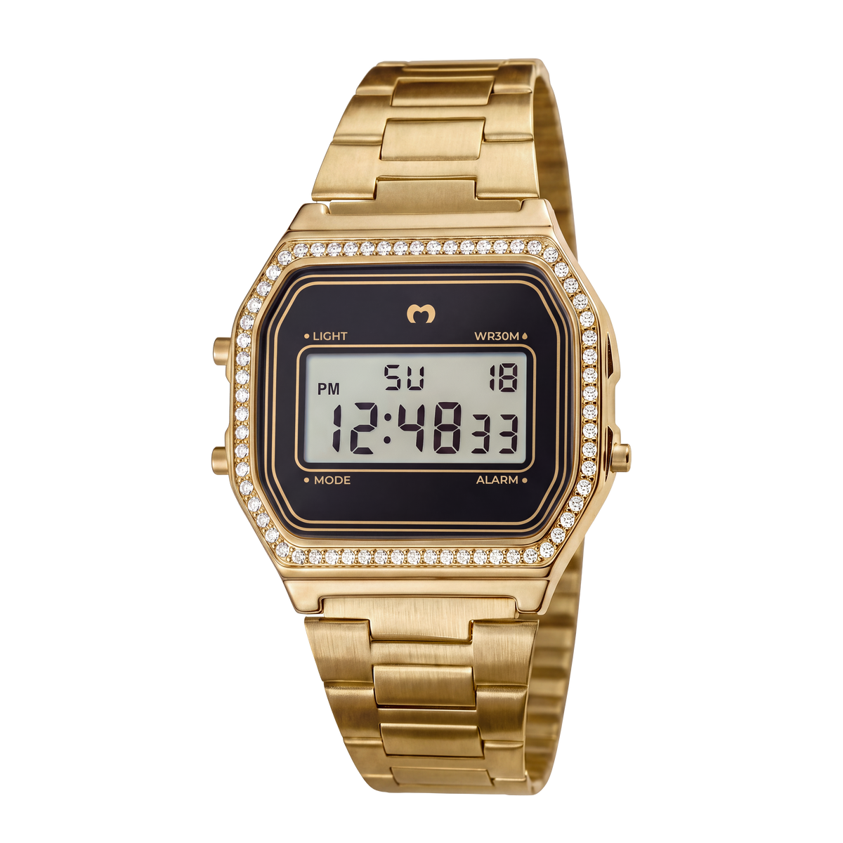 Reloj Digital Vintage Brillo ~ Gold-Black - LePetiteMarie