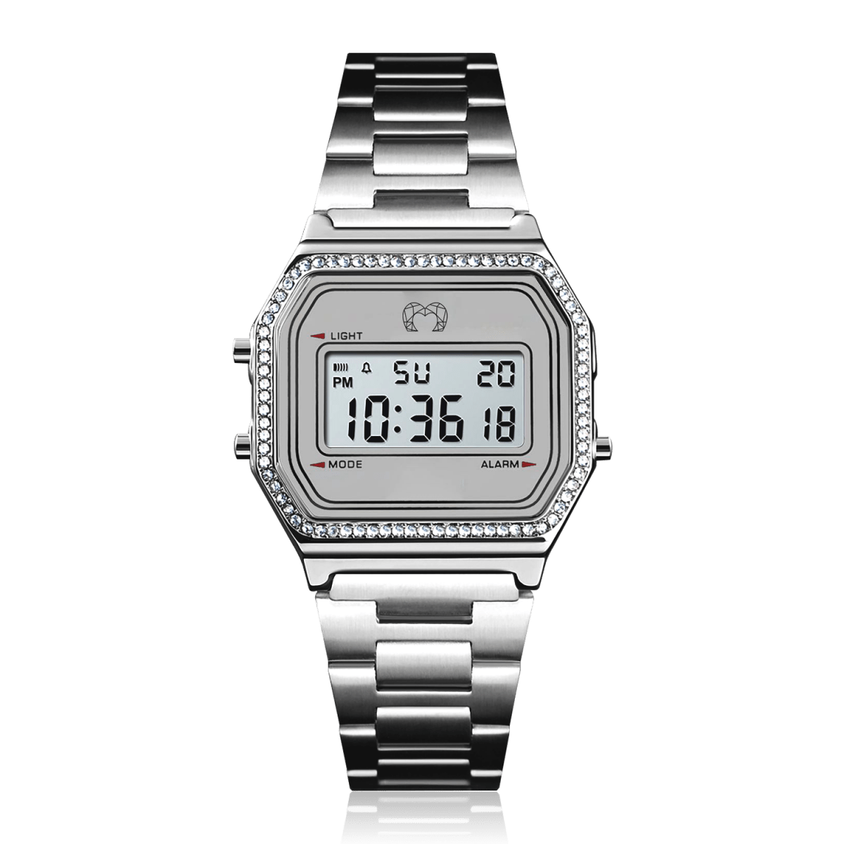 Reloj Digital Vintage Brillo ~ Silver - LePetiteMarie