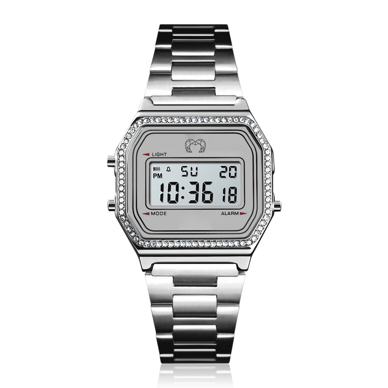 Reloj Digital Vintage Brillo ~ Silver - LePetiteMarie
