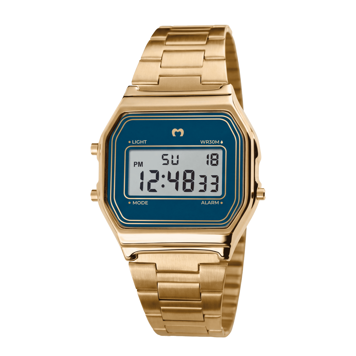 Reloj Digital Vintage ~ Gold-Azul Marino - LePetiteMarie